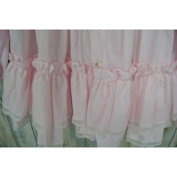 Vintage Bryan Girls 18M Pink Lace Layered Full Circle Party Ruffles RARE - Picture 7 of 12